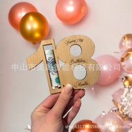 18th Birthday Gift Birthday Girl Wallet Wallet Gift Wooden Wallet Clip