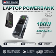 (SG) 40000mAH 100W Laptop Power Bank Super Fast Charging QC+PD Quick Charge Power Delivery For Phone