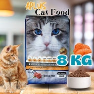 APLUS Dry Cat Food 8KG Fish & Chicken/Ocean Fish 8KG Makanan Kuching Kering /Makanan kuching Murah