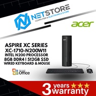 ACER ASPIRE XC SERIES XC-1710-N200W11 INTEL N200 PROCESSOR| 8GB DDR4 | 512GB SSD WIRED KEYBOARD & MO