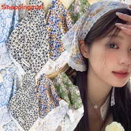 Summer Bohemia Triangle Headscarf -Korean Woman Headwear Square Lace Scarf Headband - Sweet Girl Tur