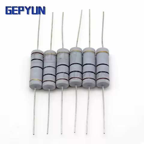 10pcs 5W Carbon Film resistor 5% 1R ~ 1M 2.2R 10R 22R 47R 51R 100R 150R 470R 1K 4.7K 10K 47K 10 22 4