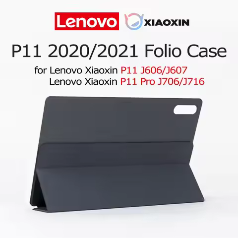 Lenovo Xiaoxin P11 2020/2021 Folio Case 11’’ 11.5’’ PU Grey for Lenovo Tab P11 K11 J606 Pad plus TBJ