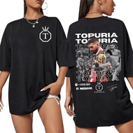 El Matador Ilia Topuria Vintage Graphic T-Shirt Top Men's Formal Clothing Harajuku Fashion Round Nec