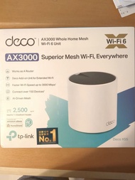 全新 TP link Deco X55 AX3000 Whole Home Mesh WiFi6 Router 路由器