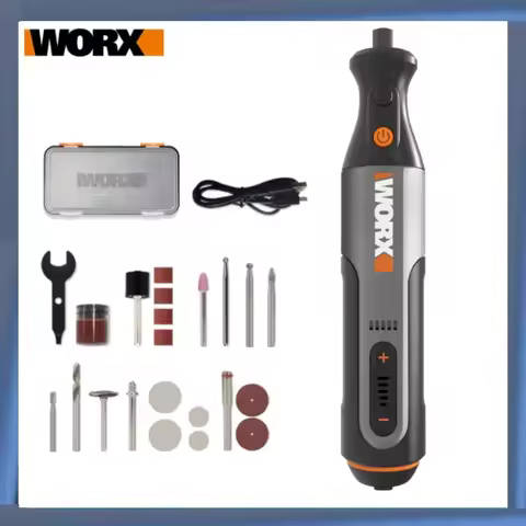 Worx 8V Rotary Tool WX106 Cordless Mini Drill Engraving Grinding Polishing Machine USB Charger Varia