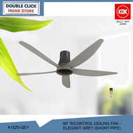 KDK K15Z5 QEY Sensa 5 Remote Control DC Motor Ceiling Fan  (60 /150cm)