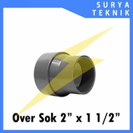 Over sock/Reducer 2" x 1 1/2" D Rucika Rucika Over Sok/
