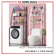 [SG STOCKS] 3 Tier Metal Bathroom / Toilet Rack, Multiple Colours