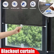 Punch-free suction cup sunshade roller blinds blackout curtains kitchen retractable blinds heat insulation and sun protection