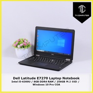 Dell Latitude E7270 Intel Core i5-6300U 8GB DDR4 RAM 256GB M.2 SSD Refurbished Laptop Notebook 
