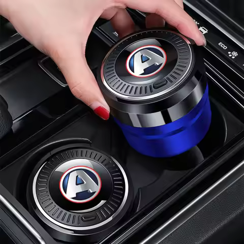 Portable Luminous Car Ashtray For AIXAM Ceramic Liner Automotive interior accessories