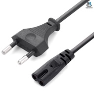 [GA] EU Power Cable 2pin IEC320 C7 US Power Extension Cord For Dell Laptop Charger Canon Epson Print