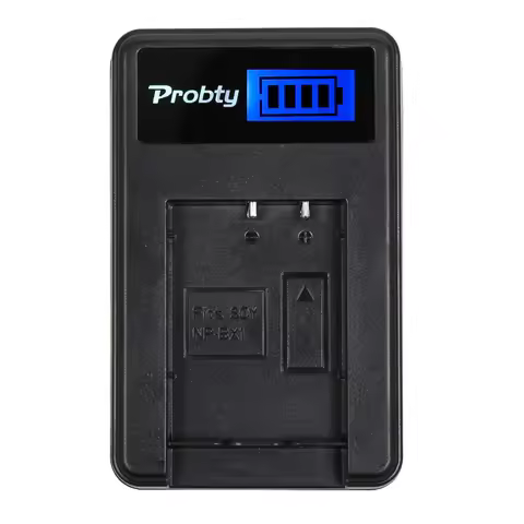 Probty NP-BX1 NPBX1 NP BX1 LCD Battery Charger for Sony HDR-AS100v AS30 AS15 DSC-RX100 S15 DSC-RX100