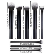 [Ready stock] 8 Long Tube Makeup Brush Set Box Set One Set Foundation Brush Loose Powder Brush Blush