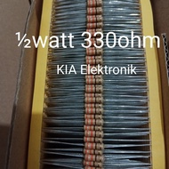 Resistor R ½Watt 330ohm 1/2w 330ohm 0.5Watt 330R