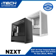 NZXT H3 Flow Tempered Glass Side Panel Micro-ATX Airflow PC Case