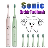 [Hot On Sale] Electric Toothbrush Sonic For Adult Children- Smart Ultrasonic Dental Whitening Oral Care Beauty Health- Replacement Tooth Brush