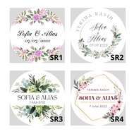 SW3P | STICKER WATERPROOF PEARL GLOSSY AND PEARL MATTE STICKER KAHWIN STICKER AQIQAH STICKER CUSTOM 