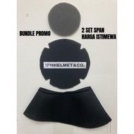 [BUNDLE] 2 Span Helmet Version3 Ms88/ Apollo/ SGV/ BELL/ Swan Helmet Sponge