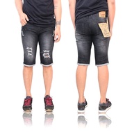 Ckar blackwosh side ripped short jeans - original men's jeans ag021009Cs5