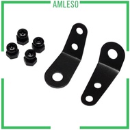 [Amleso] Folding Bike Mudguard Lug Folded Up Mud Guard Hooks with Nylon Nuts Hanger Nuts Hanging Holder