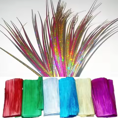 PVC Material Laser Grass Onion Grass Outdoor Party Decor Tassel Wedding Birthday Decoration Laser Gr