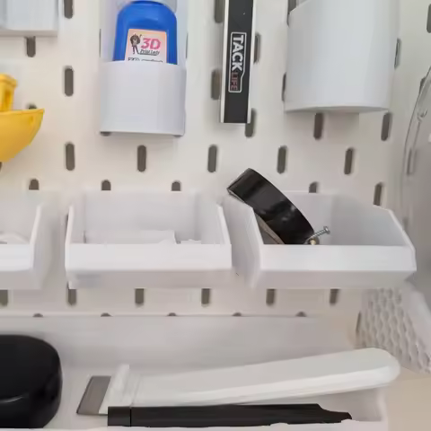 Space Saving Plastic Tool Parts Organizer - Hanging Storage Box for Garage Kitchen DIY Compatible fo