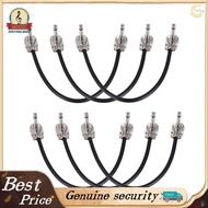 Ammoon 12in Pedal Cable 1/4" Silver 1/4" Silver Pvc 6in Zom 【sz1】ammoon M-m 3 [musiclover]ammoon ☀