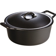 【จัดส่งภายใน 24 ชม】24cm Cast Iron Double Dutch Oven 4.5L เตาอบดัตช์ดับเบิ้ลเหล็กหล่อ 4.5 ลิตร