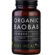 KIKI Health 100% Raw Organic Baobab Powder - Rich in Vitamin C, High Fibre & Antioxidants - Made in 