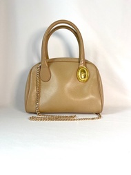 Dior CD 金蛋氣質手提袋肩背斜揹側背包 送肩帶 日本中古二手