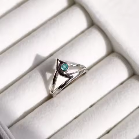 Fashion Trend Niche Valorant Sage Gamer Ring Men's and Women's Creative Gift Ring Geek Jewelry Gamer