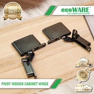 ecoWARE Pivot Hidden Cabinet Hinge Invisible Zinc Alloy Door Hinge Door Accessories