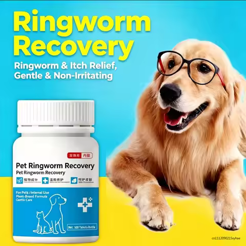 Cat and dog ringworm tablets for itching, skin cat mite, oral dermatitis, acarid, eczema, dog ringwo