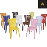 6 unit 3V High Quality Stackable Dining Plastic Chair kerusi plastik bangku plastic