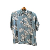 Hawaiian Shirt Chest 51/H 21.5/H31 Moda Campia 1 Rayon Brand Second Hand Good Condition (W89)