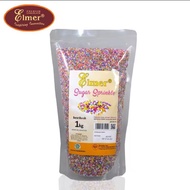 Elmer springkel 100gr/ Colorful springkel Repack 100/ Springkle Elmer / Topping Springkle Elmer / Co