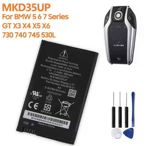 Replacement Battery MKD35UP For BMW 5 6 7 Series GT X3 X4 X5 X6 730 740 745 530L Rechargeable Car Ke