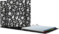 Grafoplás 4 Ring Binder with A4 Replacement, Elena Corredoira Elements, Contains 100 Squared Sheets,