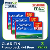Claritin Loratadine 10mg 4+1 Promo Pack [Set of 3]