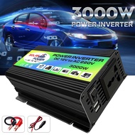 Modified Sine Wave Inverter DC12V To AC 220V 60Hz 3000W Car Power Inverter Converter Charger Adapter