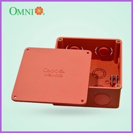 ◊ ✲ ✼ OMNI PVC Junction Pull Box with Cover 124x124mm - WSJ-002