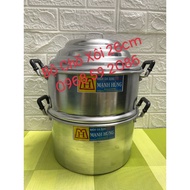 Strong Aluminum Steamer [Size: 26cm] _ Vietnam