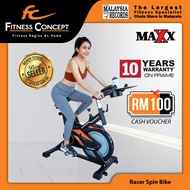 Fitness Concept: MAXX RACER SPIN BIKE [8kg flywheel  w Spring Absorber] [Online Exclusive]