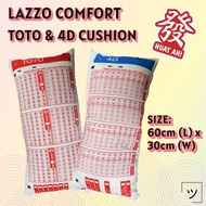 4D & TOTO Fun Design Cushion Set (2pcs) | Microfibre Cushion | 60x30cm