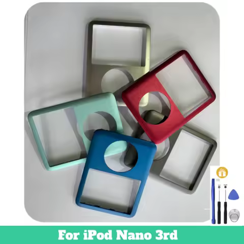 Universal front cover for iPod Nano 3rd Gen 4GB/8GB,multicolor-silver,black,blue,green,red