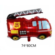 Jumbo foil balloons, fire truck transport, fire truck, balloon balloon balloon, birthday party decor