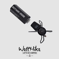 Wellhike Outdoor Camping Cassette Gas Tank Protective Cover 250G Gas Cylinder Aluminum Cap 110g Meta