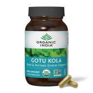 Organic India Gotu Kola Herbal Supplement - Adaptogen for Brain & Nervous System Support, Vegan, Glu